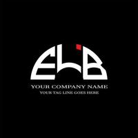 elb letter logo creatief ontwerp met vectorafbeelding vector