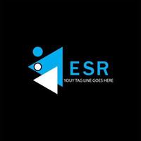 esr letter logo creatief ontwerp met vectorafbeelding vector