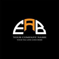 eab letter logo creatief ontwerp met vectorafbeelding vector