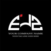 ejz letter logo creatief ontwerp met vectorafbeelding vector