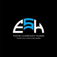 esh letter logo creatief ontwerp met vectorafbeelding vector