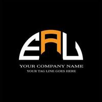 eau letter logo creatief ontwerp met vectorafbeelding vector