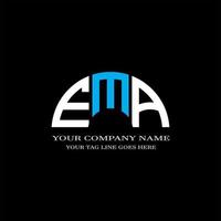 ema letter logo creatief ontwerp met vectorafbeelding vector