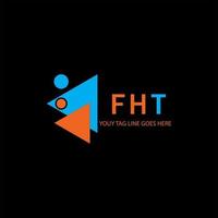 fht letter logo creatief ontwerp met vectorafbeelding vector