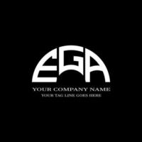 ega letter logo creatief ontwerp met vectorafbeelding vector