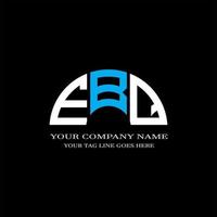 ebq letter logo creatief ontwerp met vectorafbeelding vector