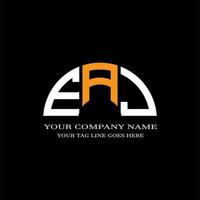 eaj letter logo creatief ontwerp met vectorafbeelding vector