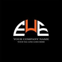 eue letter logo creatief ontwerp met vectorafbeelding vector