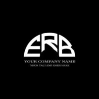 erb letter logo creatief ontwerp met vectorafbeelding vector