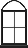 Windows-pictogram. ramen teken. vlakke stijl. vector