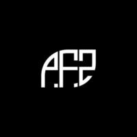 pfz brief logo ontwerp op zwarte background.pfz creatieve initialen brief logo concept.pfz vector brief ontwerp.