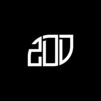 zdd brief logo ontwerp op zwarte achtergrond. zdd creatieve initialen brief logo concept. zdd brief ontwerp. vector
