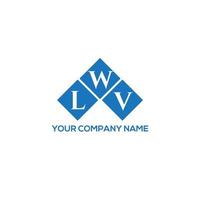 lwv brief logo ontwerp op witte achtergrond. lwv creatieve initialen brief logo concept. lwv brief ontwerp. vector