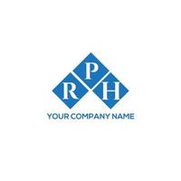 rph brief logo ontwerp op witte achtergrond. rph creatieve initialen brief logo concept. rph-briefontwerp. vector