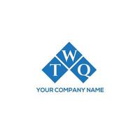 twq brief logo ontwerp op witte achtergrond. twq creatieve initialen brief logo concept. twq brief ontwerp. vector