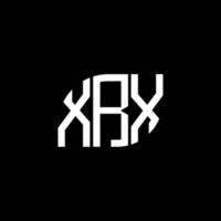 xrx brief logo ontwerp op zwarte achtergrond. xrx creatieve initialen brief logo concept. xrx brief ontwerp. vector