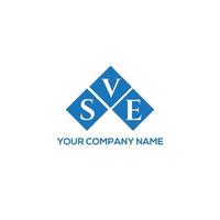 sve creatieve initialen brief logo concept. sve brief design.sve brief logo ontwerp op witte achtergrond. sve creatieve initialen brief logo concept. sve brief ontwerp. vector