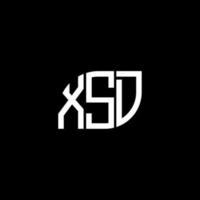 xsd brief design.xsd brief logo ontwerp op zwarte achtergrond. xsd creatieve initialen brief logo concept. xsd brief design.xsd brief logo ontwerp op zwarte achtergrond. x vector