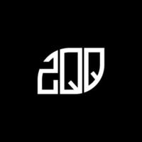 zqq brief logo ontwerp op zwarte achtergrond. zqq creatieve initialen brief logo concept. zqq brief ontwerp. vector