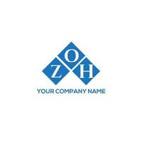 zoh brief logo ontwerp op witte achtergrond. zoh creatieve initialen brief logo concept. zoh brief ontwerp. vector