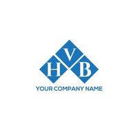 hvb brief design.hvb brief logo ontwerp op witte achtergrond. hvb creatieve initialen brief logo concept. hvb brief ontwerp. vector