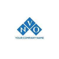 NVO brief logo ontwerp op witte achtergrond. nvo creatieve initialen brief logo concept. nvo brief ontwerp. vector