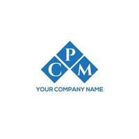 cpm brief logo ontwerp op witte achtergrond. cpm creatieve initialen brief logo concept. cpm-briefontwerp. vector