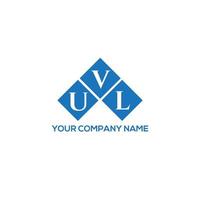 uvl brief logo ontwerp op witte achtergrond. uvl creatieve initialen brief logo concept. uvl brief ontwerp. vector