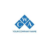 cwa brief logo ontwerp op witte achtergrond. cwa creatieve initialen brief logo concept. cwa brief ontwerp. vector