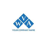 wva brief logo ontwerp op witte achtergrond. wva creatieve initialen brief logo concept. wva brief ontwerp. vector