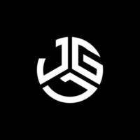jgl brief logo ontwerp op zwarte achtergrond. jgl creatieve initialen brief logo concept. jgl brief ontwerp. vector