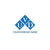 UVD brief logo ontwerp op witte achtergrond. uvd creatieve initialen brief logo concept. uv-letterontwerp. vector