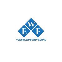 ewf brief logo ontwerp op witte achtergrond. ewf creatieve initialen brief logo concept. ewf brief ontwerp. vector