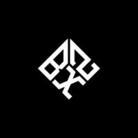 bxz brief logo ontwerp op zwarte achtergrond. bxz creatieve initialen brief logo concept. bxz brief ontwerp. vector