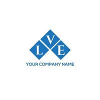 lve letter logo ontwerp op witte achtergrond. lve creatieve initialen brief logo concept. lve brief ontwerp. vector