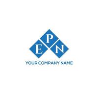 epn brief logo ontwerp op witte achtergrond. epn creatieve initialen brief logo concept. epn brief ontwerp. vector