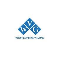 Wvg brief logo ontwerp op witte achtergrond. wvg creatieve initialen brief logo concept. wvg brief ontwerp. vector