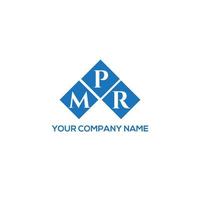 mpr brief logo ontwerp op witte achtergrond. mpr creatieve initialen brief logo concept. mpr brief ontwerp. vector