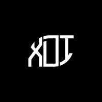 xdi brief logo ontwerp op zwarte achtergrond. xdi creatieve initialen brief logo concept. xdi brief ontwerp. vector