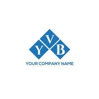 vyb brief logo ontwerp op zwarte achtergrond. vyb creatieve initialen brief logo concept. vyb-briefontwerp. vector