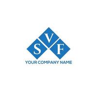 SVf brief logo ontwerp op witte achtergrond. svf creatieve initialen brief logo concept. svf-briefontwerp. vector