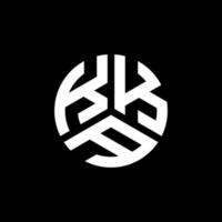 kka brief logo ontwerp op zwarte achtergrond. kka creatieve initialen brief logo concept. kka-letterontwerp. vector