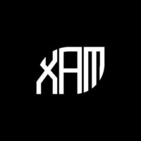 xam brief design.xam brief logo ontwerp op zwarte achtergrond. xam creatieve initialen brief logo concept. xam brief design.xam brief logo ontwerp op zwarte achtergrond. x vector