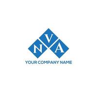 NVA brief logo ontwerp op witte achtergrond. nva creatieve initialen brief logo concept. nva-briefontwerp. vector