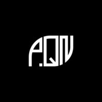 pqn brief logo ontwerp op zwarte background.pqn creatieve initialen brief logo concept.pqn vector brief ontwerp.
