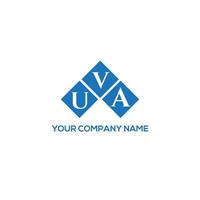 uva brief logo ontwerp op witte achtergrond. uva creatieve initialen brief logo concept. uva-letterontwerp. vector