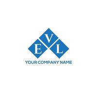 evl brief logo ontwerp op witte achtergrond. evl creatieve initialen brief logo concept. evl brief ontwerp. vector