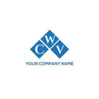 Cwv brief logo ontwerp op witte achtergrond. cwv creatieve initialen brief logo concept. cwv brief ontwerp. vector