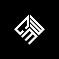 cmw brief logo ontwerp op zwarte achtergrond. cmw creatieve initialen brief logo concept. cmw brief ontwerp. vector