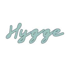 hygge-belettering. stijl onderschrift. vector